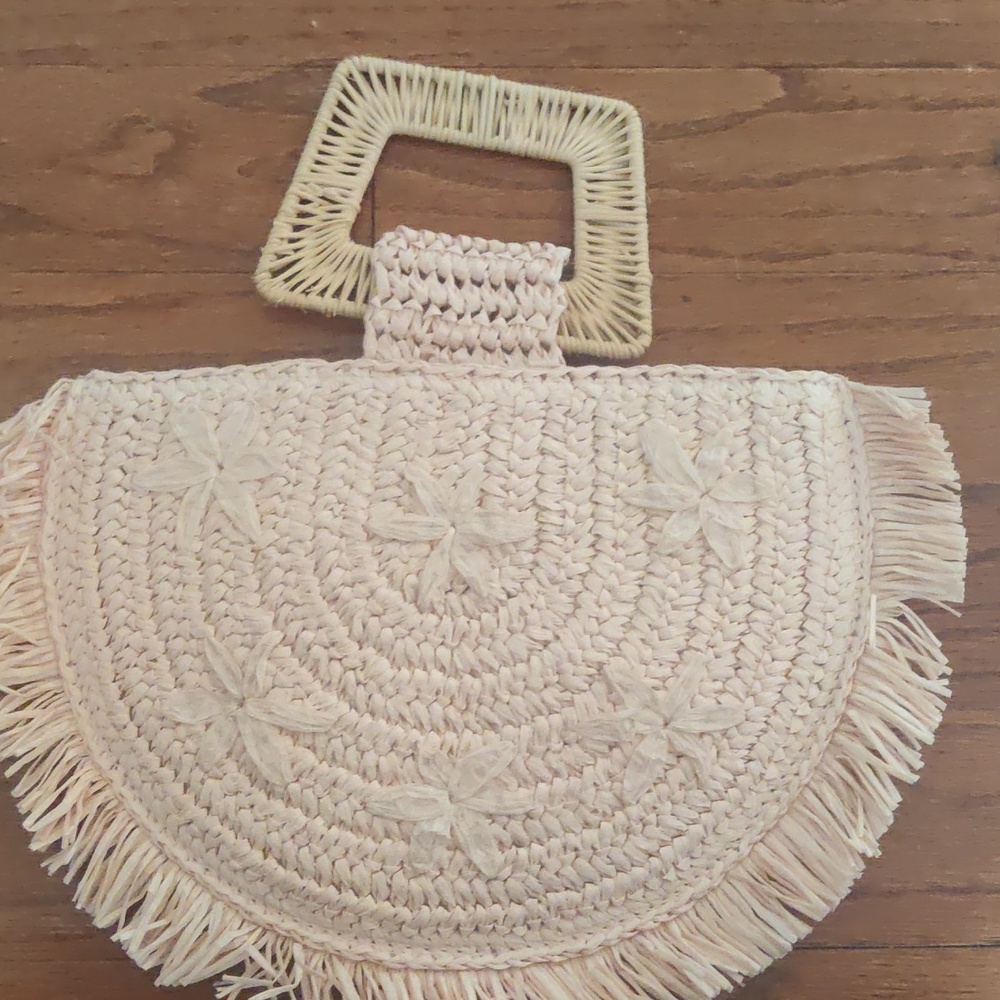 Paper straw handbag